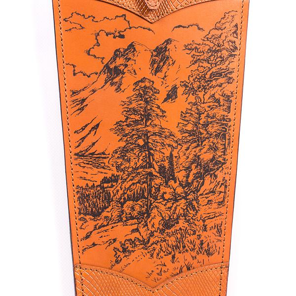 Подарочный набор шампуров 6шт. в колчане из натуральной кожи AKSO 316КК6-Г1 АКСО, Артикул: 316КК6-Г1 фото №1