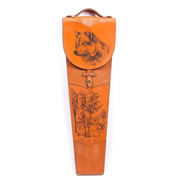 Подарочный набор шампуров 6шт. в колчане из натуральной кожи Волк AKSO 316КК6-Г2 АКСО, Артикул: 316КК6-Г2 фото №1