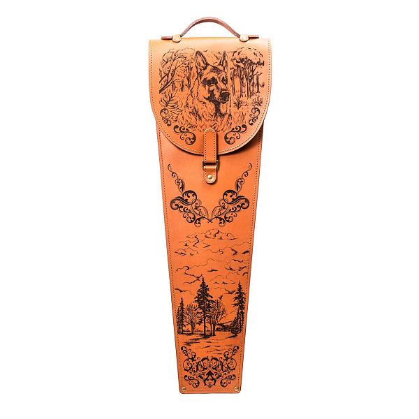 Подарочный набор шампуров 6шт. «Собака» в колчане из натуральной кожи AKSO 378КК6-Г АКСО, Артикул: 378КК6-Г фото №1
