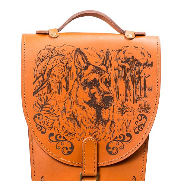 Подарочный набор шампуров 6шт. «Собака» в колчане из натуральной кожи AKSO 378КК6-Г АКСО, Артикул: 378КК6-Г фото №1