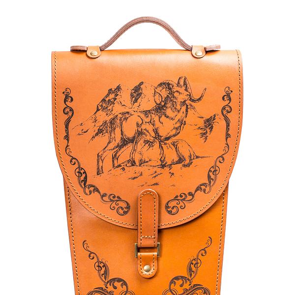 Подарочный набор шампуров 6шт. в колчане из натуральной кожи AKSO 302КК6-Г2 АКСО, Артикул: 302КК6-Г2 фото №1