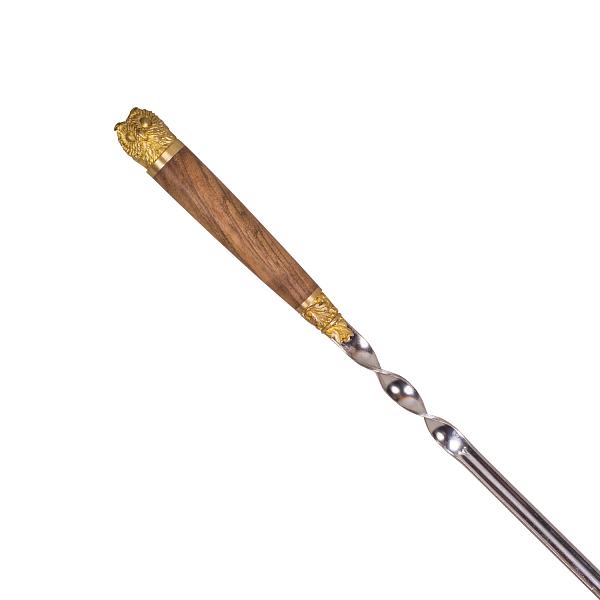 Подарочный набор шампуров 6шт. в колчане из натуральной кожи AKSO 304КК6-Г1 АКСО, Артикул: 304КК6-Г1 фото №1