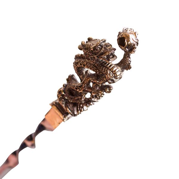 Подарочный набор шампуров (дракон) 6шт. в колчане из натуральной кожи AKSO 373ДР6-Г АКСО, Артикул: 373ДР6-Г фото №1