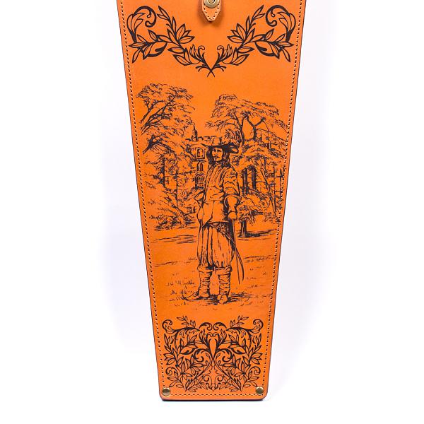 Подарочный набор шампуров 6шт. (мушкетёр) в колчане из натуральной кожи AKSO 382КК6-Г1 АКСО, Артикул: 382КК6-Г1 фото №1