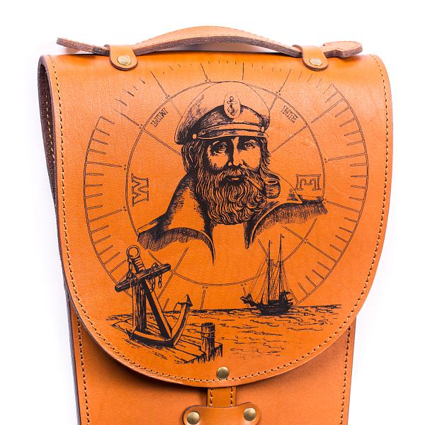 Подарочный набор шампуров "Капитан" 6шт. в колчане из натуральной кожи AKSO 377КК6-Г АКСО, Артикул: 377КК6-Г фото №1