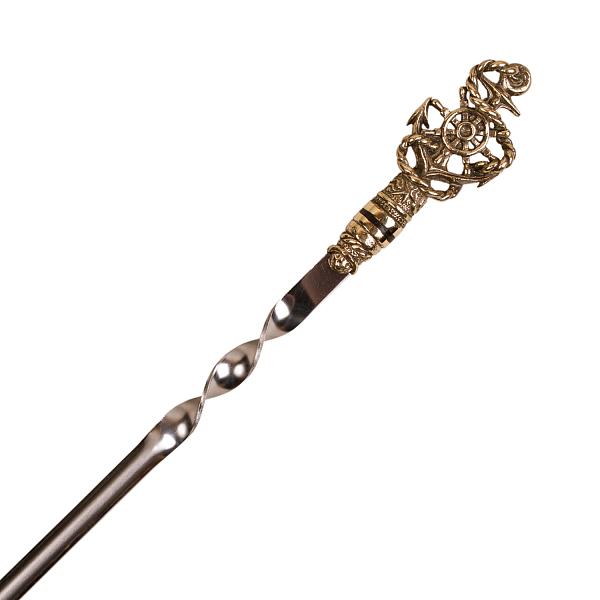 Подарочный набор шампуров "Капитан" 6шт. в колчане из натуральной кожи AKSO 377КК6-Г АКСО, Артикул: 377КК6-Г фото №1