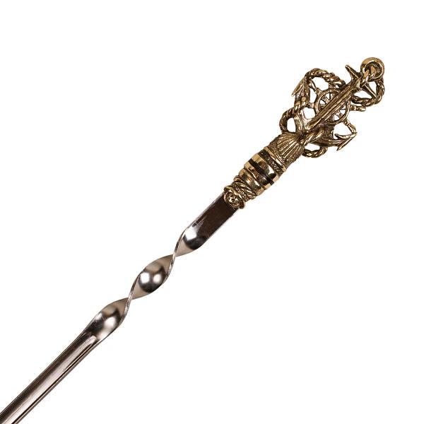 Подарочный набор шампуров "Капитан" 6шт. в колчане из натуральной кожи AKSO 377КК6-Г АКСО, Артикул: 377КК6-Г фото №1