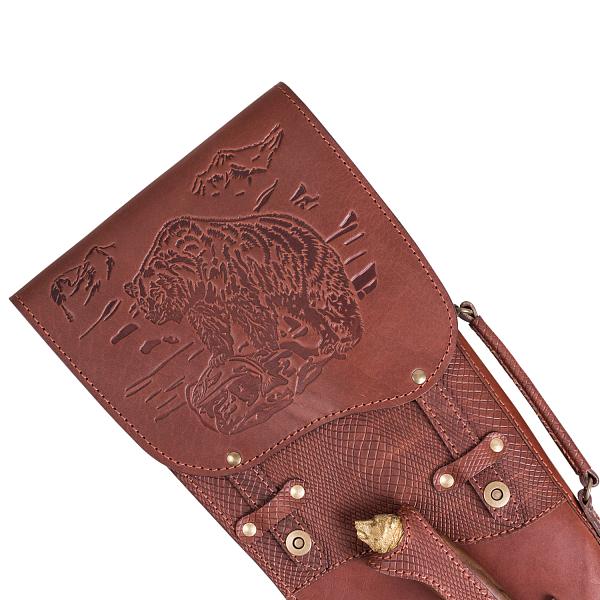 Подарочная шампурница кожаная «Чехол ружья - Медведь» AKSO 345Н6 АКСО, Артикул: 345Н6 фото №1