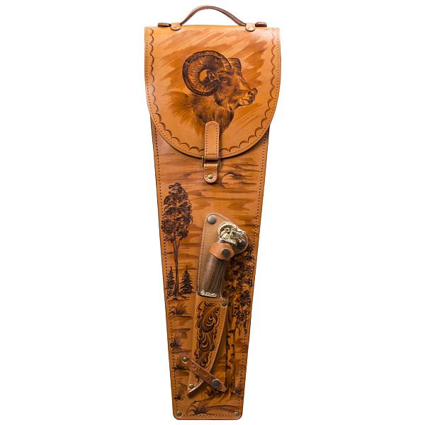 Подарочный набор шампуров 6шт. в колчане из натуральной кожи AKSO 313КК6 АКСО, Артикул: 313КК6 фото №1