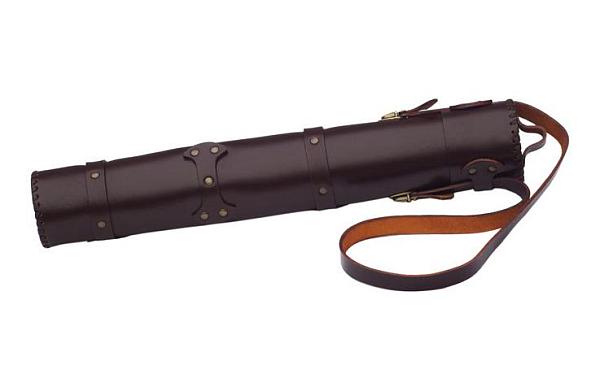 Подарочный набор тубус из натуральной кожи с шампурами 6шт. AKSO 350КК6 АКСО, Артикул: 350КК6 фото №1