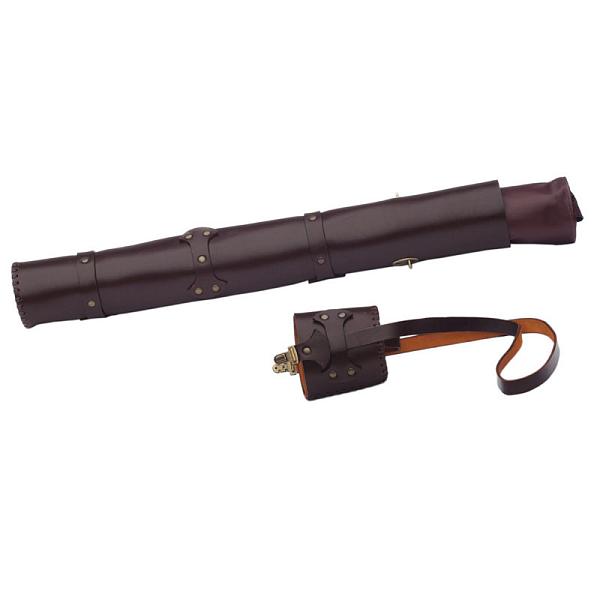 Подарочный набор тубус из натуральной кожи с шампурами 6шт. AKSO 350КК6 АКСО, Артикул: 350КК6 фото №1