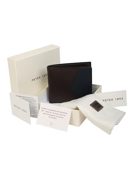 Портмоне мужское Petek из натуральной кожи 10042A.209-02+952-08 Petek, Артикул: 10042A.209-02+952-08 фото №1