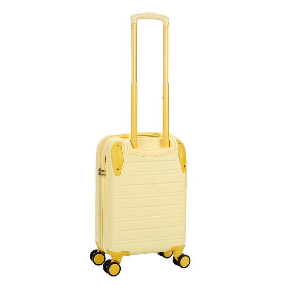 Чемодан TORBER В Отпуск, желтый, ABS-пластик, 36 х 22 х 55 см, 31 л, 2,4 кг T1225Y-S Torber, Артикул: T1225Y-S фото №1