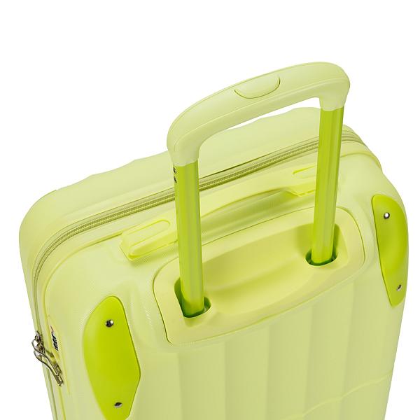 Чемодан TORBER В Отпуск, салатовый, ABS-пластик, 39,5 х 23 х 60 см, 42 л, 2,6 кг T1225G-S Torber, Артикул: T1225G-S фото №1