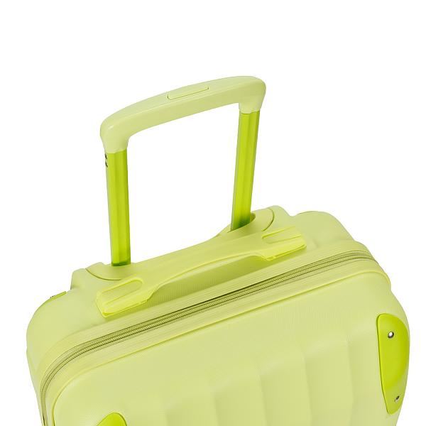 Чемодан TORBER В Отпуск, салатовый, ABS-пластик, 39,5 х 23 х 60 см, 42 л, 2,6 кг T1225G-S Torber, Артикул: T1225G-S фото №1