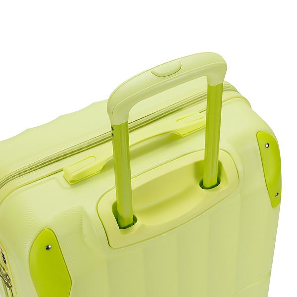 Чемодан TORBER В Отпуск, салатовый, ABS-пластик, 46 х 28,5 х 69 см, 71 л, 3,3 кг T1225G-M Torber, Артикул: T1225G-M фото №1