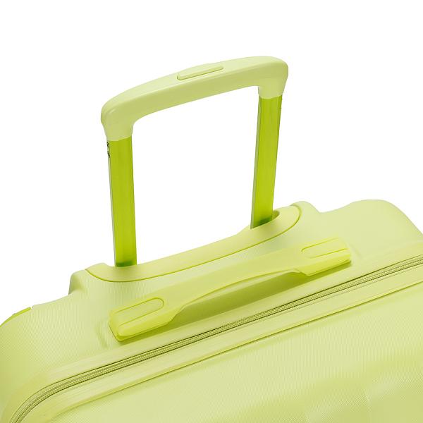 Чемодан TORBER В Отпуск, салатовый, ABS-пластик, 46 х 28,5 х 69 см, 71 л, 3,3 кг T1225G-M Torber, Артикул: T1225G-M фото №1