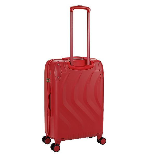 Чемодан TORBER В Отпуск, красный, ABS-пластик, 45 х 27 х 68 см, 63 л, 3,1 кг T1225R-M Torber, Артикул: T1225R-M фото №1
