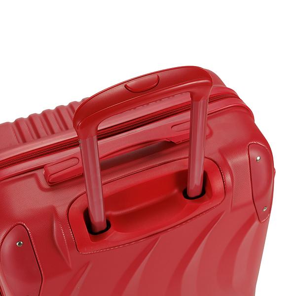 Чемодан TORBER В Отпуск, красный, ABS-пластик, 45 х 27 х 68 см, 63 л, 3,1 кг T1225R-M Torber, Артикул: T1225R-M фото №1