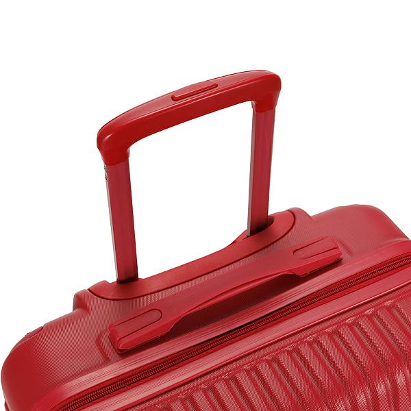 Чемодан TORBER В Отпуск, красный, ABS-пластик, 45 х 27 х 68 см, 63 л, 3,1 кг T1225R-M Torber, Артикул: T1225R-M фото №1