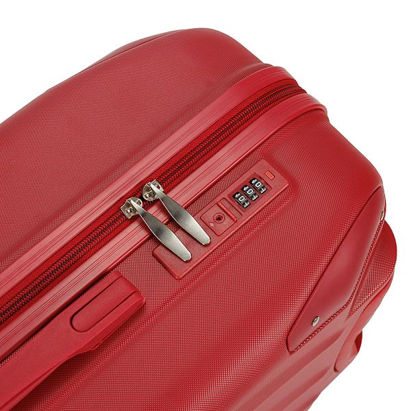 Чемодан TORBER В Отпуск, красный, ABS-пластик, 45 х 27 х 68 см, 63 л, 3,1 кг T1225R-M Torber, Артикул: T1225R-M фото №1