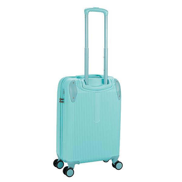 Чемодан TORBER В Отпуск, бирюзовый, ABS-пластик, 41 х 25 х 61 см, 48 л, 2,7 кг T1225T-S Torber, Артикул: T1225T-S фото №1