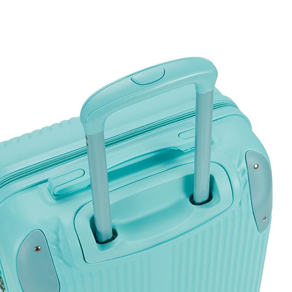 Чемодан TORBER В Отпуск, бирюзовый, ABS-пластик, 41 х 25 х 61 см, 48 л, 2,7 кг T1225T-S Torber, Артикул: T1225T-S фото №1