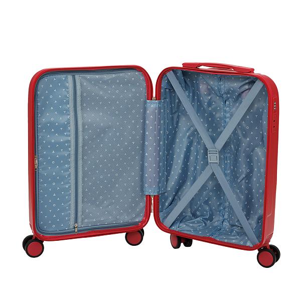 Чемодан TORBER В Отпуск, красный, ABS-пластик, 37 х 25 х 56,5 см, 36 л, 2,5 кг T1225R-S Torber, Артикул: T1225R-S фото №1