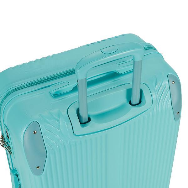 Чемодан TORBER В Отпуск, бирюзовый, ABS-пластик, 48 х 29,5 х 72 см, 80 л, 3,4 кг T1225T-M Torber, Артикул: T1225T-M фото №1
