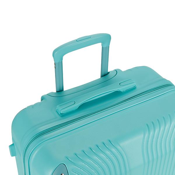 Чемодан TORBER В Отпуск, бирюзовый, ABS-пластик, 48 х 29,5 х 72 см, 80 л, 3,4 кг T1225T-M Torber, Артикул: T1225T-M фото №1