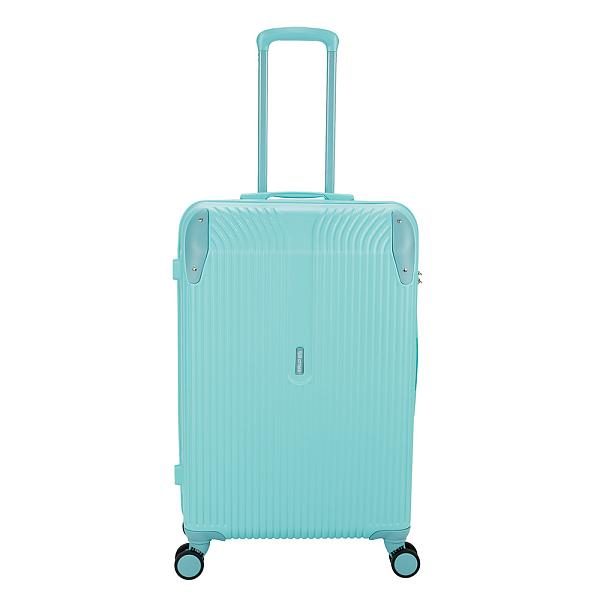 Чемодан TORBER В Отпуск, бирюзовый, ABS-пластик, 48 х 29,5 х 72 см, 80 л, 3,4 кг T1225T-M Torber, Артикул: T1225T-M фото №1