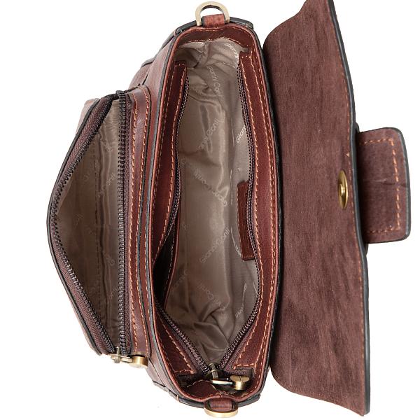 Сумка тёмно-коричневый Gianni Conti 913441 dark brown Gianni Conti, Артикул: 913441 dark brown фото №1