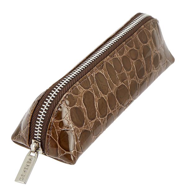 Кожаный футляр косметичка Versado 006 brown croco Versado, Артикул: 006 brown croco фото №1