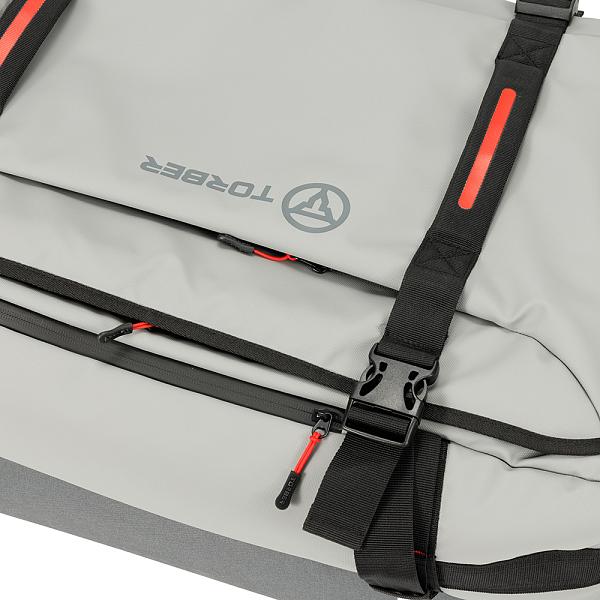 Сумка на колесах TORBER РИТМ, серый, полиэстер 900D с PU покрытием, 49 x 35,5 x 26 см, 35 л T1810S Torber, Артикул: T1810S фото №1