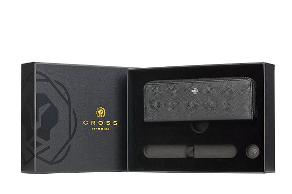 Набор CROSS: Пенал на молнии из сафьяновой кожи + пустое отделение для ручки AC308-1GWP CROSS, Артикул: AC308-1GWP фото №1