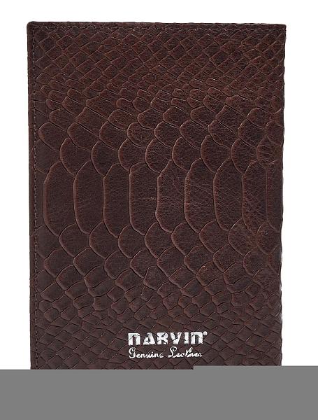 Обложка для паспорта Narvin 9158-Anaconda Brown Vasheron, Артикул: 9158-Anaconda Brown фото №1