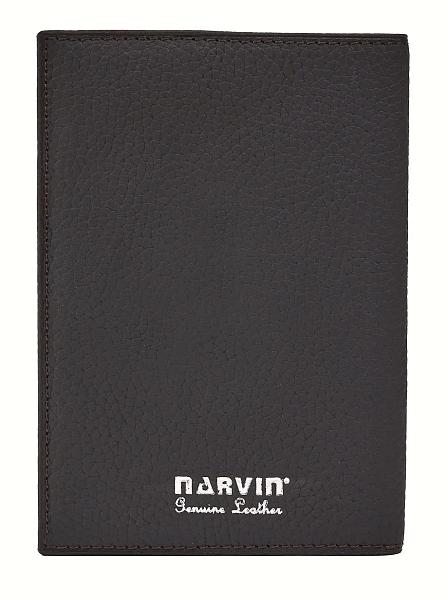 Обложка для паспорта Narvin 9159-Polo Brown Vasheron, Артикул: 9159-Polo Brown фото №1