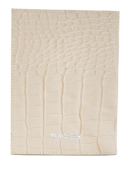 Обложка для паспорта NARVIN 9161-Croco Beige Vasheron, Артикул: 9161-Croco Beige фото №1