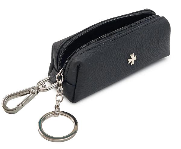Ключница из натуральной кожи NARVIN 9273-Polo Black Vasheron, Артикул: 9273-Polo Black фото №1