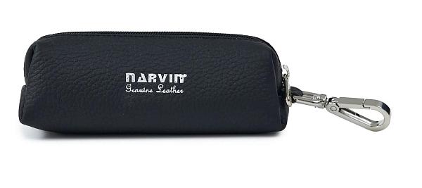 Ключница из натуральной кожи NARVIN 9273-Polo Black Vasheron, Артикул: 9273-Polo Black фото №1