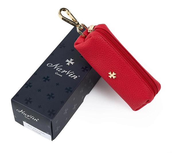 Ключница из натуральной кожи NARVIN 9273-Polo Red Vasheron, Артикул: 9273-Polo Red фото №1