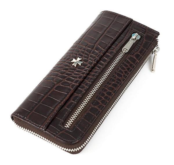 Ключница из натуральной кожи NARVIN 9280-Croco Brown Vasheron, Артикул: 9280-Croco Brown фото №1