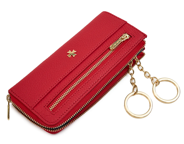 Ключница из натуральной кожи NARVIN 9280-Polo Red Vasheron, Артикул: 9280-Polo Red фото №1