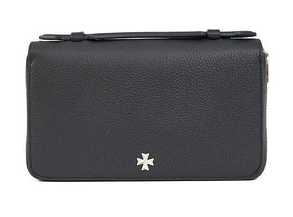 Клатч мужской из натуральной кожи NARVIN 9432-Polo Black Vasheron, Артикул: 9432-Polo Black фото №1