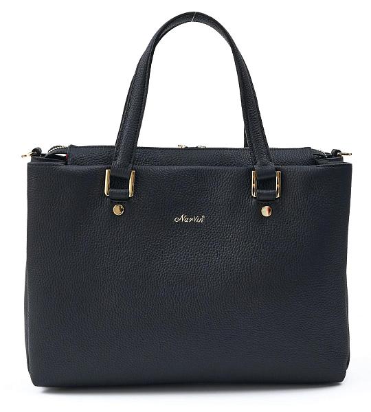 Женская сумка NARVIN из натуральной кожи 99801-Polo Black Vasheron, Артикул: 9801-Polo Black фото №1