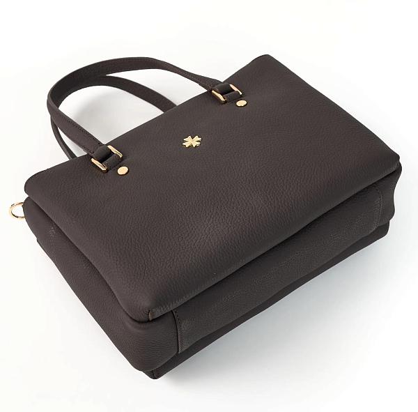 Женская сумка NARVIN из натуральной кожи 9801-Polo Brown Vasheron, Артикул: 9801-Polo Brown фото №1