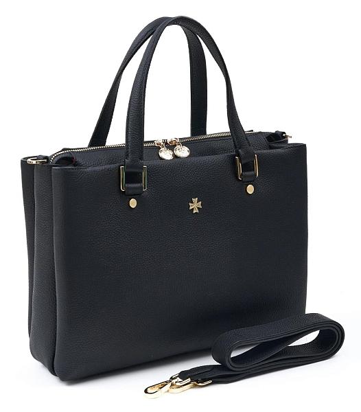 Сумка женская из натуральной кожи NARVIN 9804-Polo Black Vasheron, Артикул: 9804-Polo Black фото №1