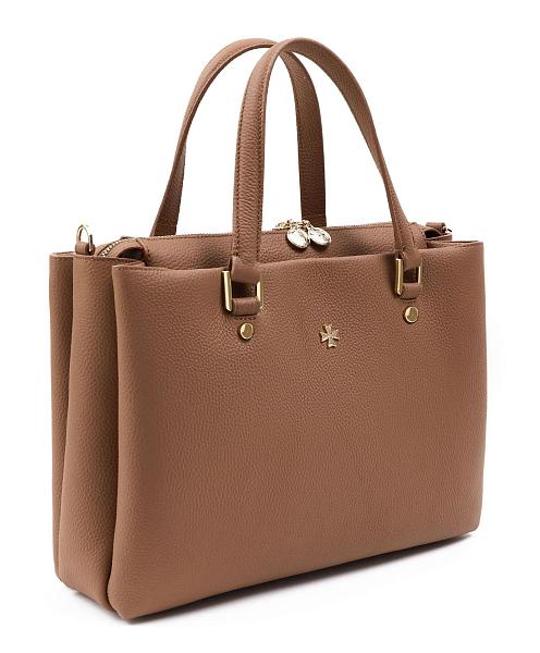 Сумка женская из натуральной кожи NARVIN 9804-Polo Caramel Vasheron, Артикул: 9804-Polo Caramel фото №1