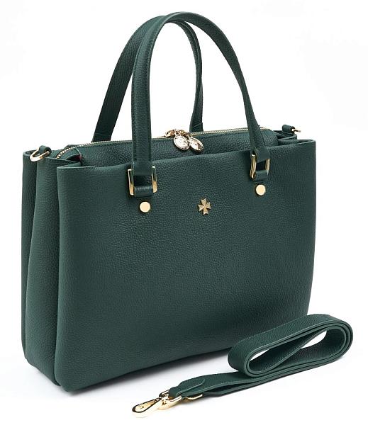 Сумка женская из натуральной кожи NARVIN 9804-Polo Green Vasheron, Артикул: 9804-Polo Green фото №1