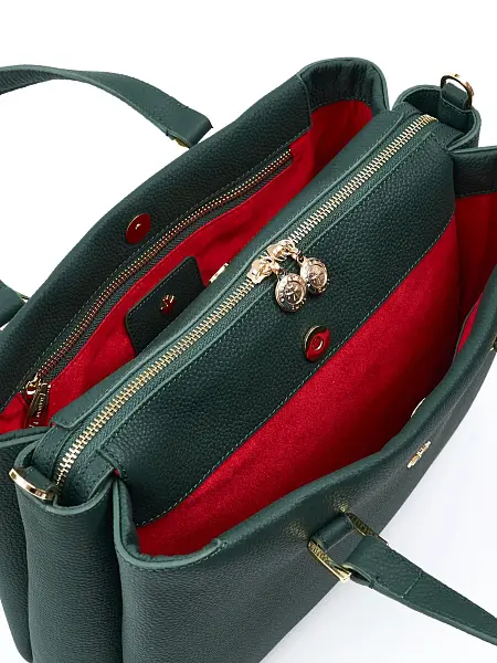 Сумка женская из натуральной кожи NARVIN 9804-Polo Green Vasheron, Артикул: 9804-Polo Green фото №1